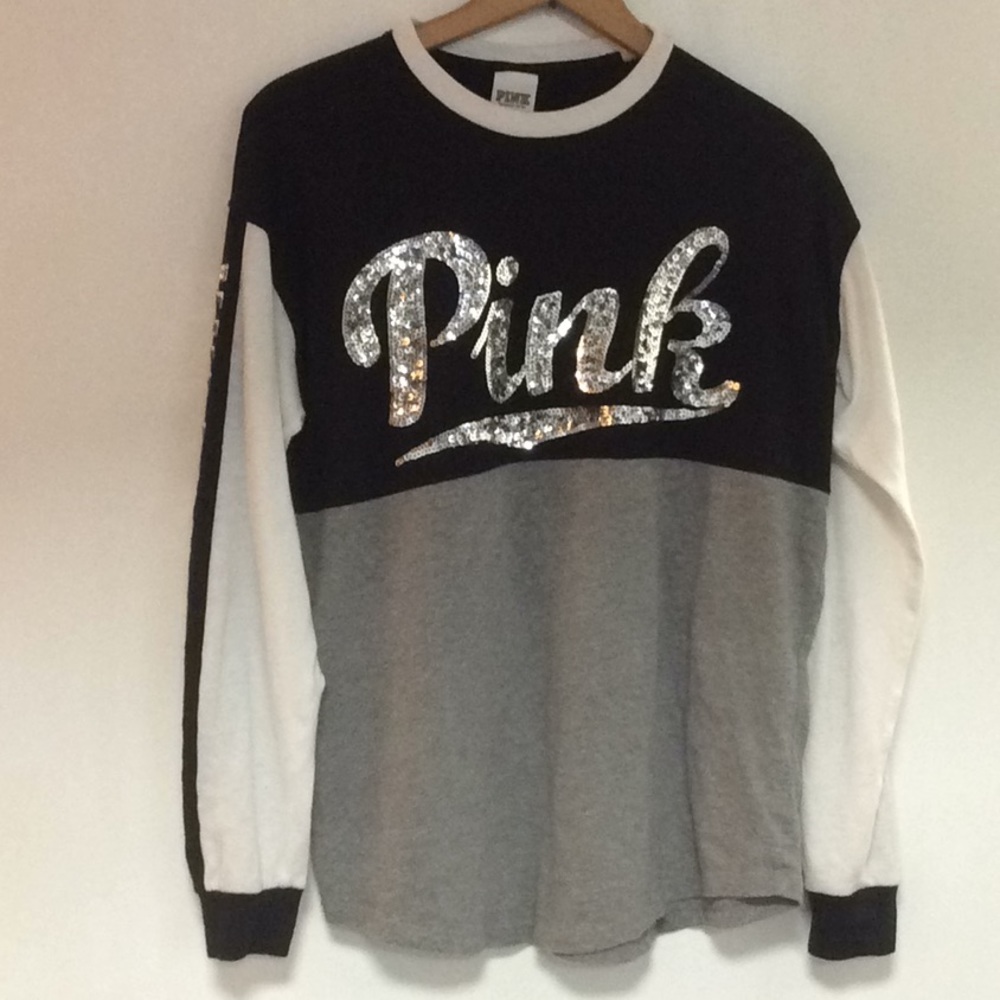 PINK by VICTORIA SECRET long sleeve BLING tee